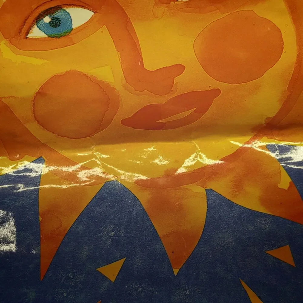 Vintage 90s Sapphire Celestial Sun Moon Stars Gift Bags Y2K Cosmic Lot 2 Large